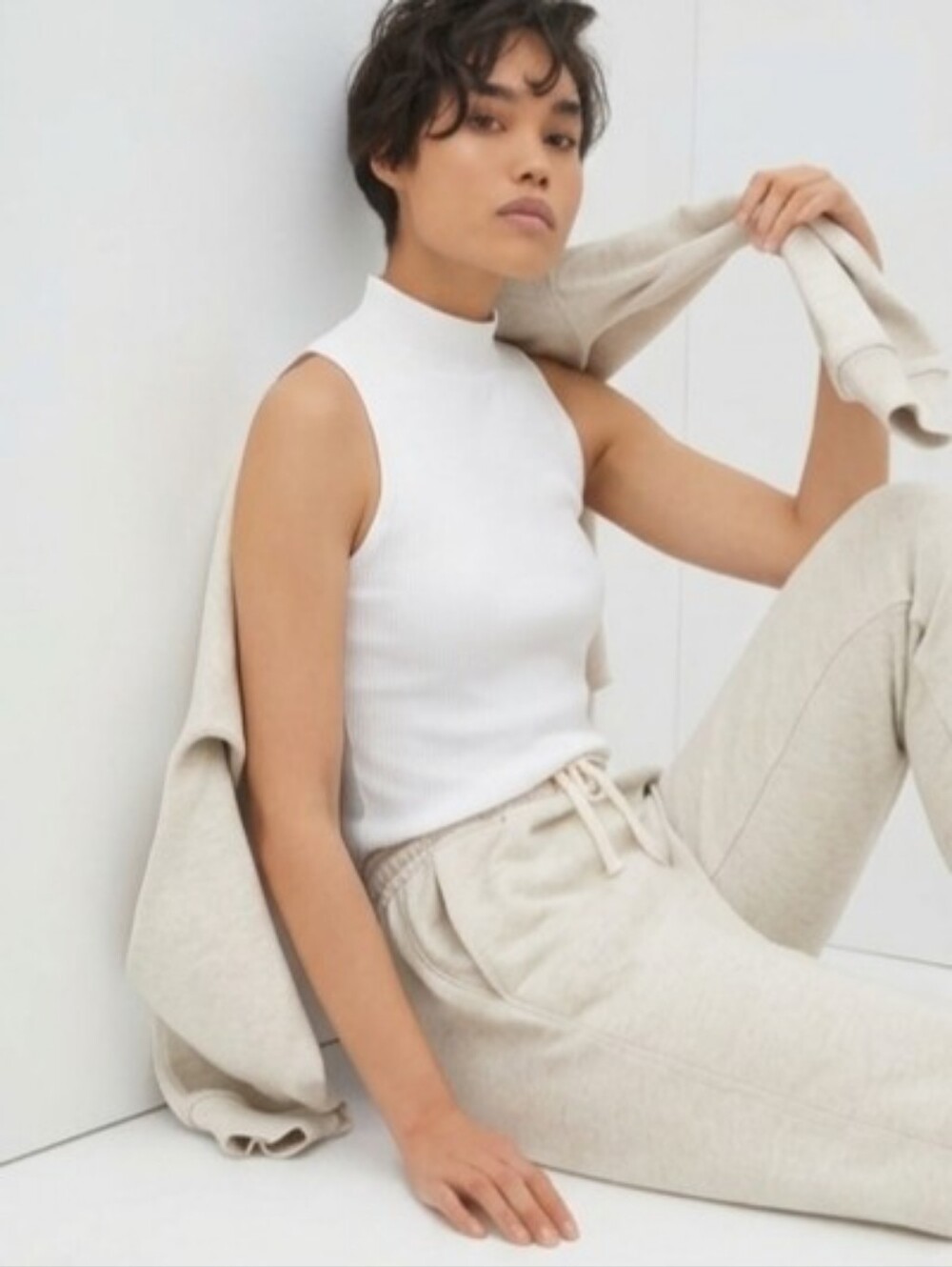 Everlane Ribbed Mockneck Tank